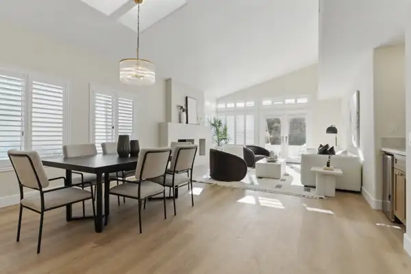 Dining area open to the living room