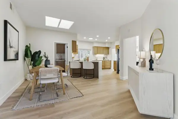 Breakfast area open to the kitchen