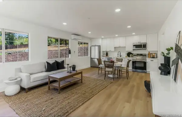 ADU living area with kitchen