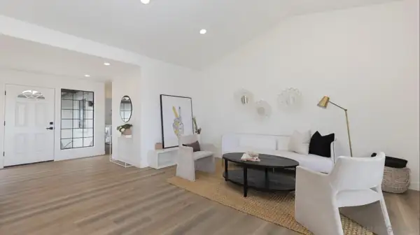 Living room and front entry