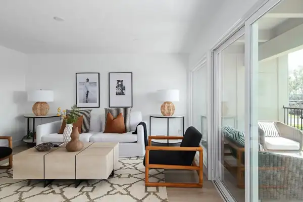 Living room seating area